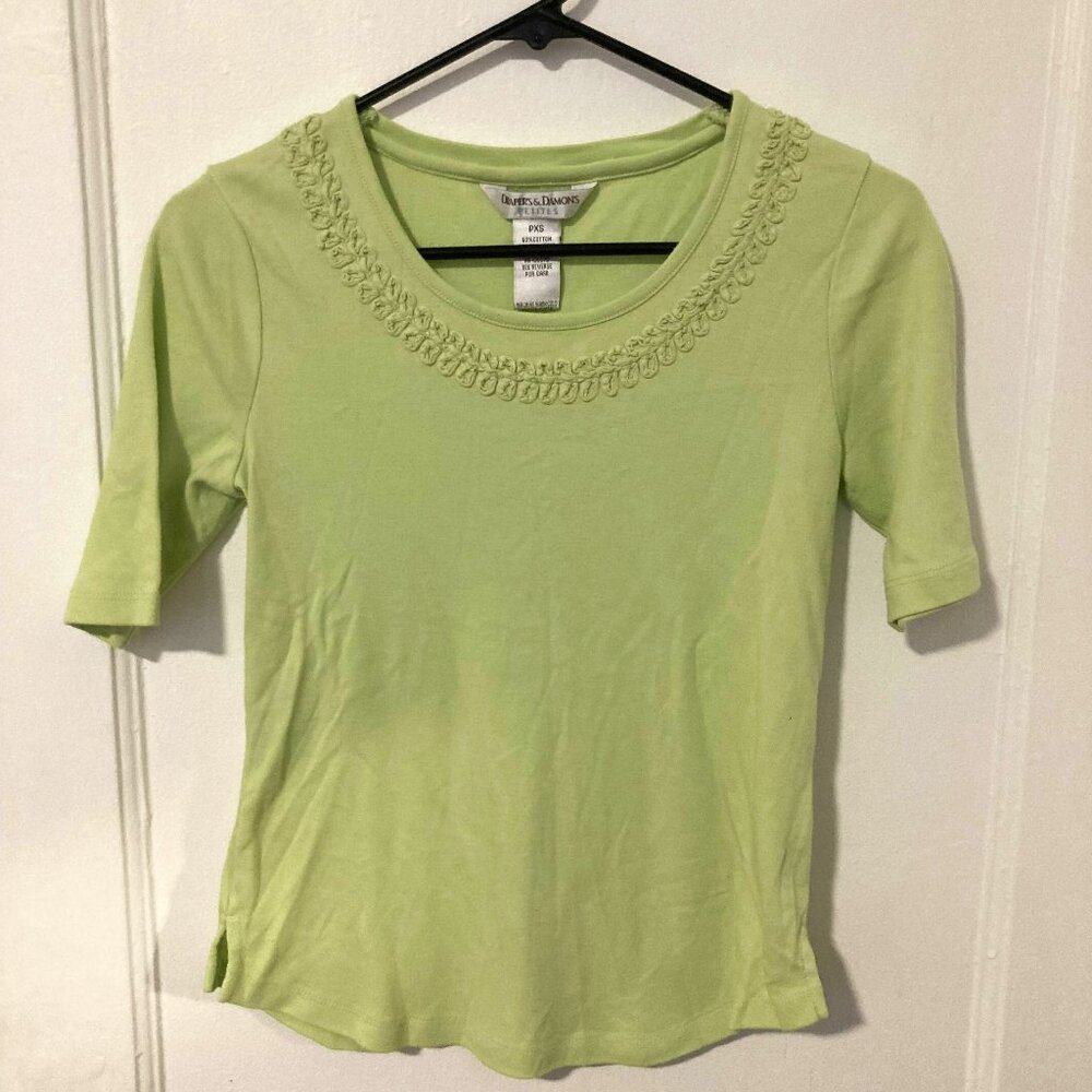 Lime Green Floral Shiirt